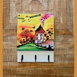 accroche-clés "la maison du bonheur"
