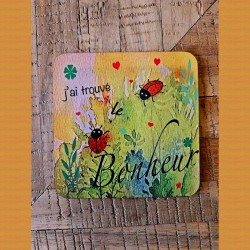 lot 4 sous-verres "poétique"