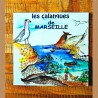 Dessous de plat "Calanques" - illustration et fabrication artisanale