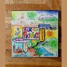 Dessous de plat "Aix en Provence" - illustration aquarelle