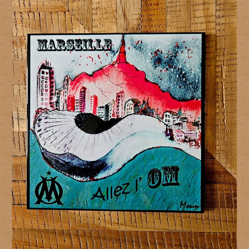Dessous de plat "Vélodrome" - création artisanale