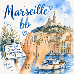 Dessous de plat « Marseille bb »