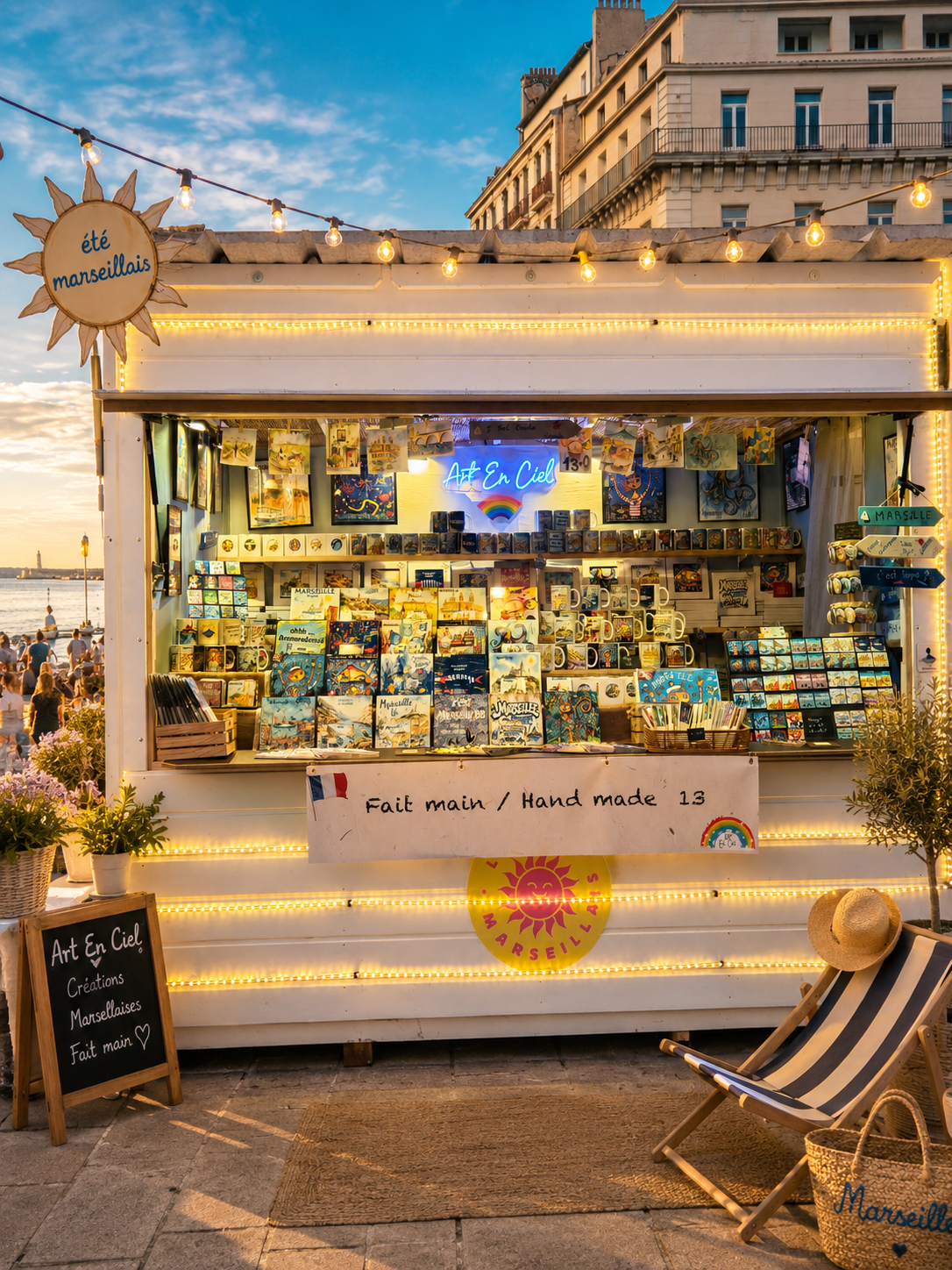 marché d'été Marseille. chalet 25